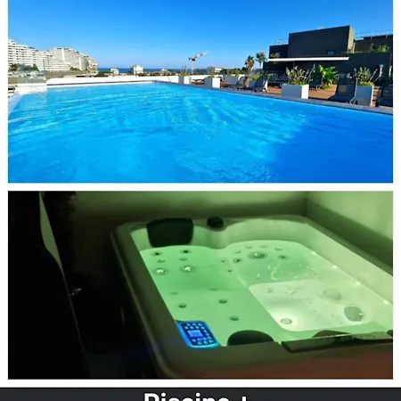 Bien Design Avec Jacuzzi Et Piscine 아파트 빌뇌브루베